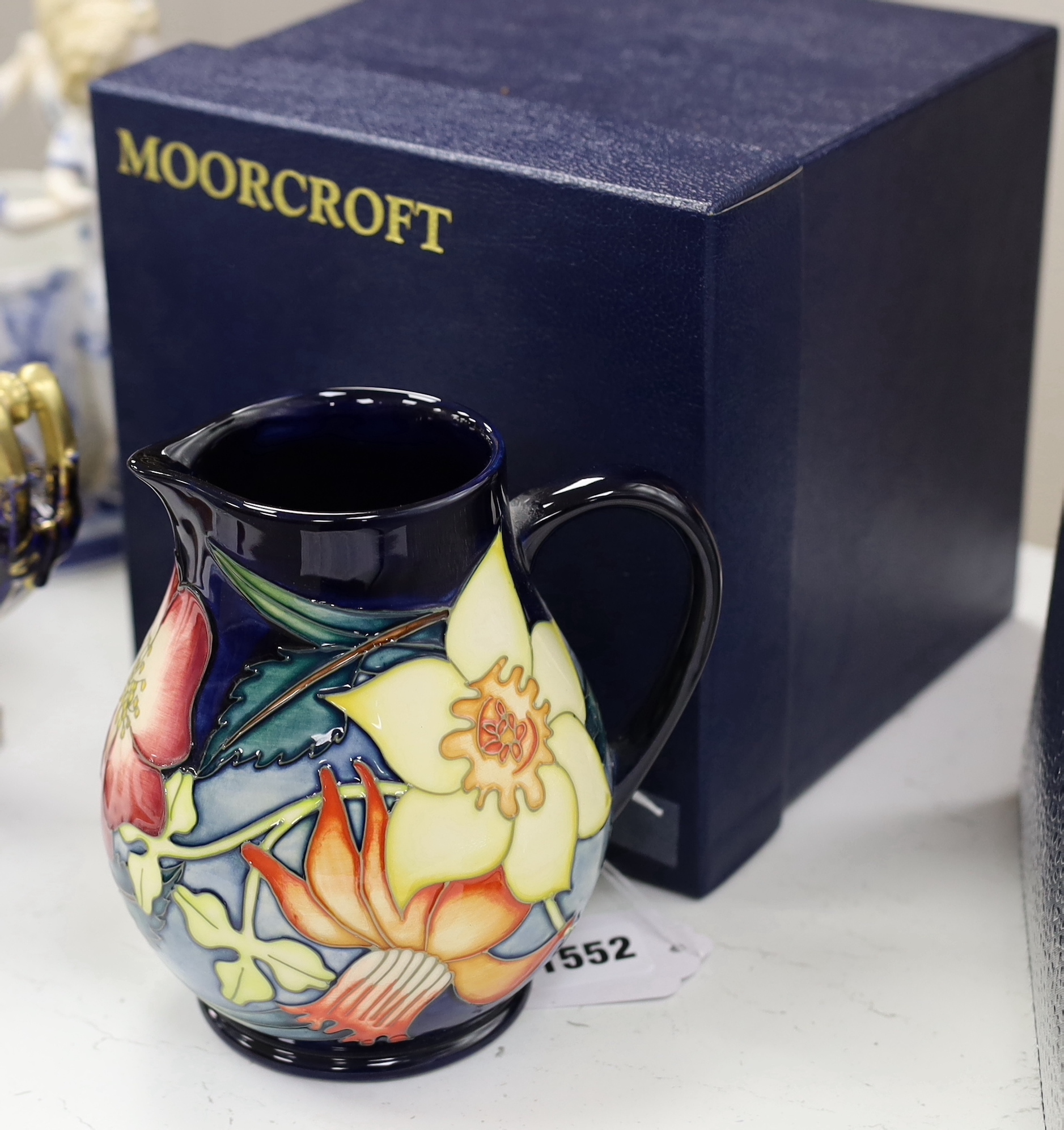 A Moorcroft Golden Jubilee jug, 15cm high, boxed